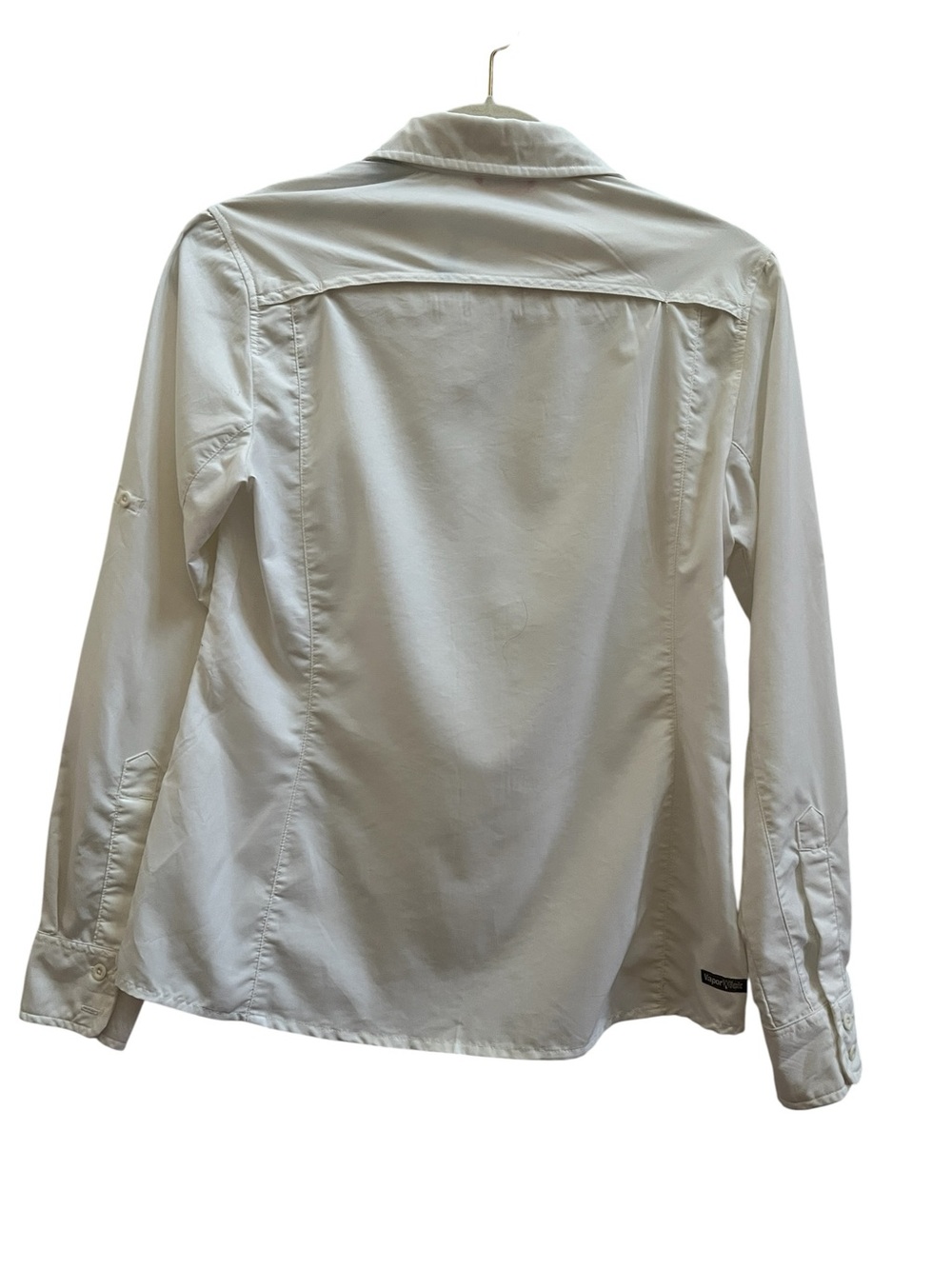 The North Face VaporWick White Button Front Performance Hiking Shirt Gorpcore - Picture 3 of 10
